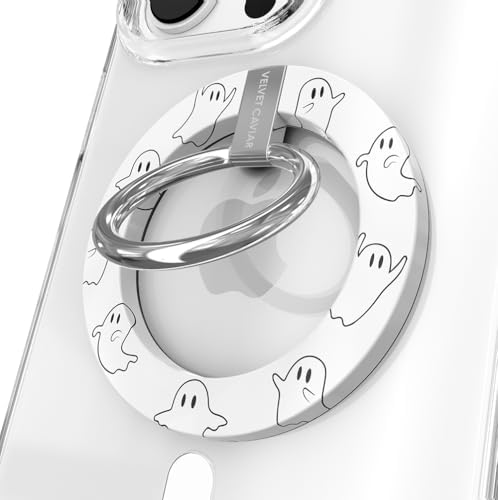 Transform Your i Phone 16, 15, 14, 13, 12 with VELVET CAVIAR’s Amethyst Purple Leopard Mag Safe-Compatible Grip – Stylish Magnetic Ring Holder & Adjustable Stand for Effortless Hands-Free Viewing, Secure Texting, and Enhanced Usability – Elevate Your Mobile Experience with Durable, Lightweight, and Customizable Accessory