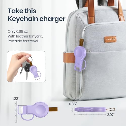 Portable Magnetic Wireless Charger for Apple Watch – Fast Charging i Watch Accessory for Ultra, Series 1-9, and SE – Travel-Friendly Cordless Design for Ultimate Convenience and Durability