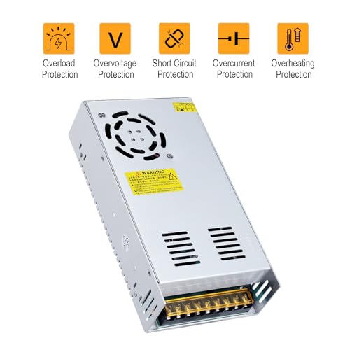 High-Performance 600 W 24 V DC Switching Power Supply Adapter | Reliable AC-DC Transformer for LED Lighting, Industrial Machinery, and Personal Projects | Dual Voltage 110 V/220 V Compatibility for Global Use | Enhanced Efficiency & Safety Features