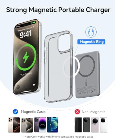 Ultra-Slim ORICO Kada Mag Safe 5000 m Ah Wireless Power Bank – Fast 20 W PD Charging with Type-C Cable – Essential Portable Charger for i Phone 12/13/14/15/16 Pro/Pro Max/Plus/Mini – Lightweight, Durable, and Magnetic Design for Effortless On-the-Go Power Solutions