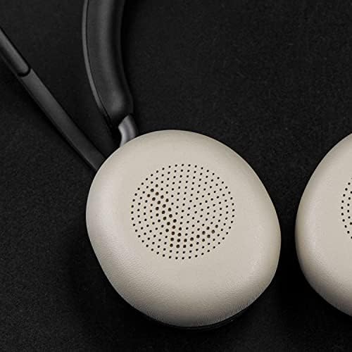 Premium SOULWIT Replacement Earpads for Jabra Evolve2 65 & 40 – Ultra-Comfort Protein Leather Cushions for Enhanced Sound Isolation and Longevity – Effortless Installation in Sleek Black Finish – Perfect On-Ear Headset Upgrade for Extended Listening and Productivity