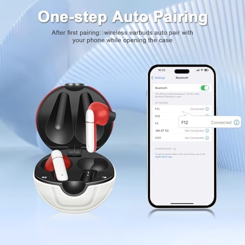 Discover the Ultimate 2 Pack Wireless Earbuds for Kids – Lightweight, Ergonomic Ball-Shaped Design for Superior Comfort and Seamless Connectivity with Android & i OS Devices, Perfect for Music, Audiobooks, and Learning Adventures – Built to Last for Young Explorers Seeking Quality Sound and Portability
