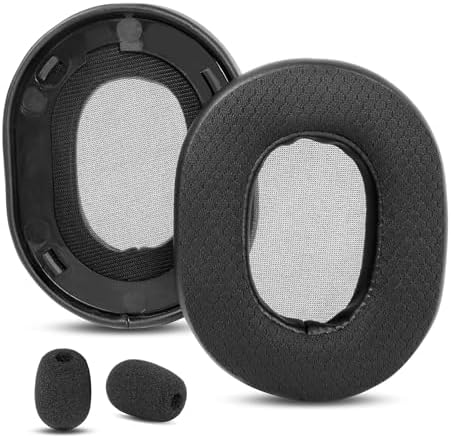 Upgrade Your Gaming Comfort with Premium Replacement Earpads for Plantronics RIG 500 PRO HX/HA/HC – Superior Black Memory Foam & Cotton for Unmatched Durability and Breathability – Ideal for Long Gaming Sessions