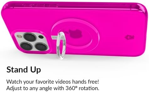 Transform Your i Phone 16, 15, 14, 13, 12 with VELVET CAVIAR’s Amethyst Purple Leopard Mag Safe-Compatible Grip – Stylish Magnetic Ring Holder & Adjustable Stand for Effortless Hands-Free Viewing, Secure Texting, and Enhanced Usability – Elevate Your Mobile Experience with Durable, Lightweight, and Customizable Accessory