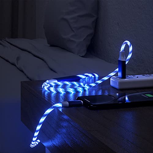USB C to USB C Cable 3A Light Up C to C Cable LED C to Type C Fast Charging Cord for Samsung Galaxy S23 S22 S21 S20 Ultra, i-Phone 15 16, iPad mini Pro Air(6.6FT,Green) – Enhanced Compatibility and Speed