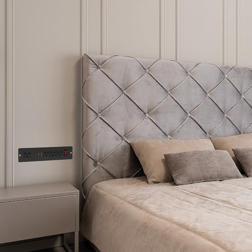 Revolutionize Your Charging Setup with the 20 W USB-C Recessed Power Strip – Seamlessly Integrate Fast Charging into Your Furniture for Desk, Cabinet, or Nightstand Use, Featuring a Sleek Black Finish and Enhanced Compatibility for All Your Devices