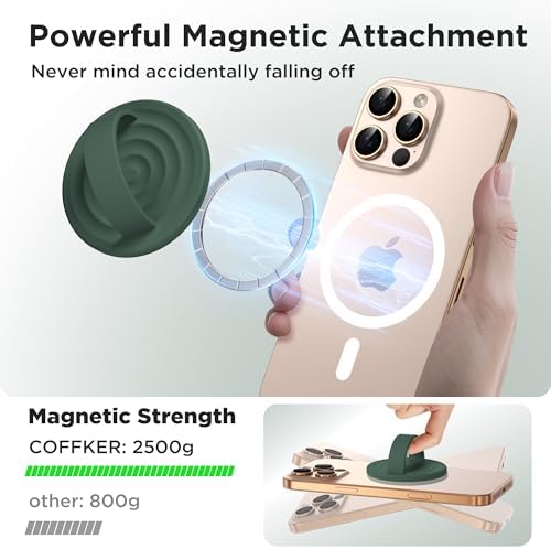 Revolutionary Magnetic Phone Ring Grip Holder – Ergonomic Silicone Finger Loop for i Phone Pro Max/Plus, 12/13/14/15/16 Series – Compatible with Mag Safe – Oat Color Enhances Aesthetics and Comfort – 360-Degree Rotation for Effortless Use – Secure Your Device with Style and Stability – Essential Smartphone Accessory for Unmatched Usability and Convenience