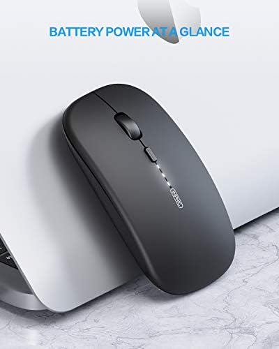 Elevate Your Productivity with the INPHIC M1 II Tri-Mode Wireless Mouse – Lightweight 80 g Bluetooth 5.0/4.0 & USB Connectivity, Ergonomic Design, Visible Battery Indicator & Type-C Charging for Windows, Mac, Tablets & Laptops – Sleek Black Finish for Ultimate Versatility