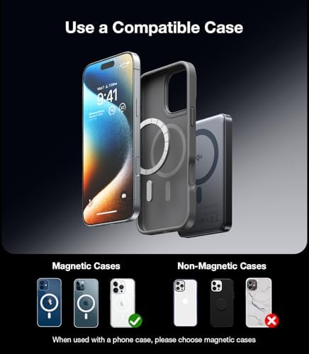 Ultra-Slim TORRAS 10,000 m Ah Power Bank with Built-in USB-C Cable – Lightweight Portable Charger for i Phone 16/15 & Samsung S24 Ultra, 22.5 W Fast Charging, Durable Design for Travel and Outdoor Use – Glacier Grey, Enhanced Safety & Dual Device Charging