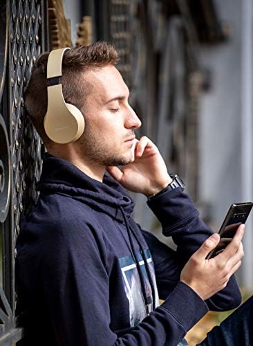 Experience the Ultimate in Comfort and Sound with Power Locus Stylish Purple & White Wireless Over-Ear Headphones – Hi-Fi Stereo Quality, Foldable Design for Travel, 12-Hour Battery Life, and Built-In Microphone for Hands-Free Calls – Perfectly Compatible with i Phone, Samsung, and LG Devices