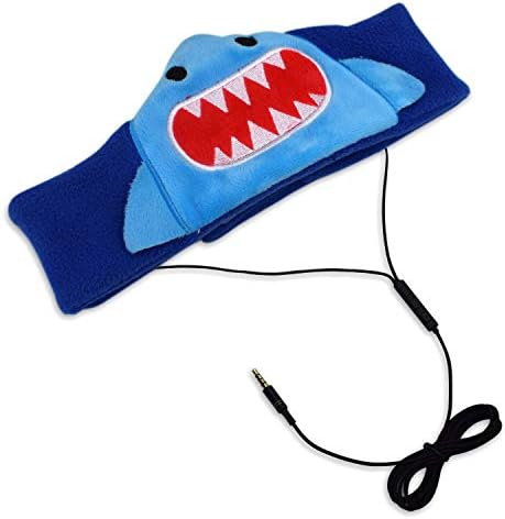 Contixo H1 Shark-Themed Kids Headphones – Safe 85 d B Volume Limiting for Optimal Hearing Protection – Soft, Washable Fleece Headband for Ultimate Comfort – Perfect Travel Headphones for Young Audiophiles – Compatible with Tablets and Smartphones for Versatile Listening