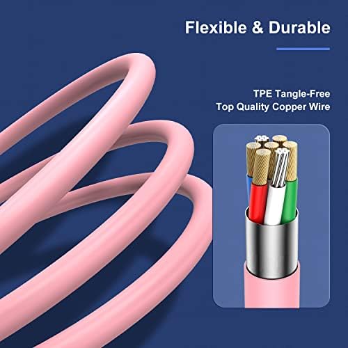 3 Pack 10 FT Apple MFi Certified Lightning to USB Charging Cables for i Phone 12/11/10/X/XR/8 – Fast, Durable, and Flexible Charging Solution for Enhanced Device Usability and Performance