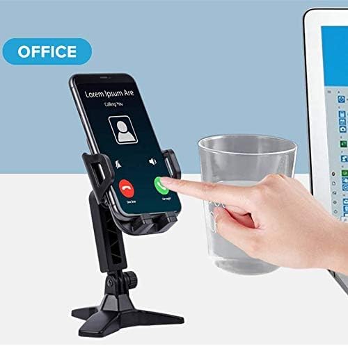 Desktop Universal 360° Tabletop Mobile Phone Holder Stand for Online Studies, Lectures, Insta Reels, Video Calls or Watching Movies – Enhanced Compatibility and Speed