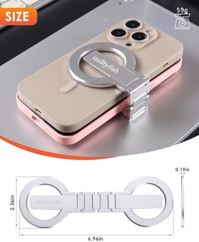 Twins Carry: Magnetic Dual-Phone Holder for iPhone & Android | Lightweight Solution for Professionals, Travelers & Gamers | Manage 2 Mobile Phones for Work, Personal Use (Black, General) – Enhanced Compatibility and Speed