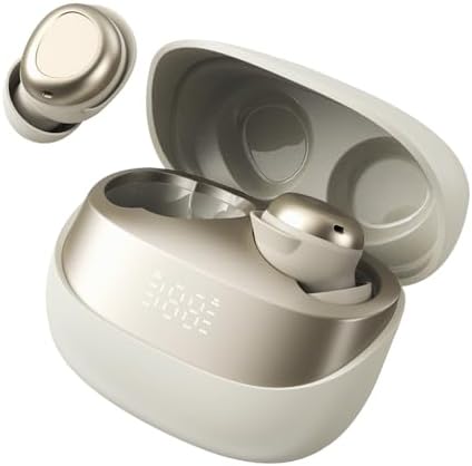 Revolutionary Waterproof Wireless Earbuds with Cutting-Edge Bluetooth 5.3 – Ultimate Noise Cancellation for Fitness Enthusiasts – 30-Hour Battery Life with Intelligent LED Display & Rapid USB-C Charging – Effortless Syncing with i OS & Android Devices