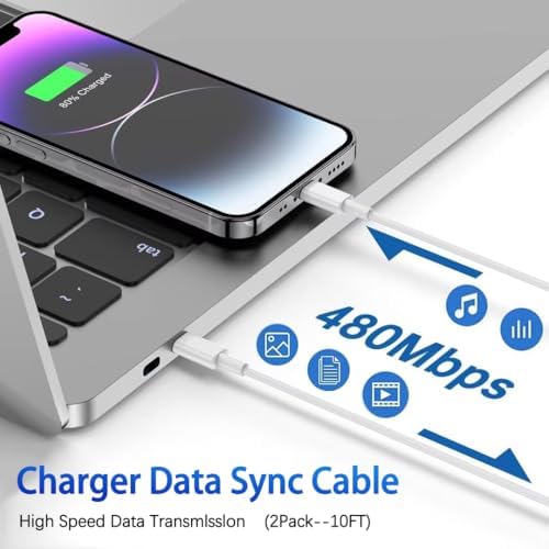 Revolutionize Your Charging Routine: Dual-Port Fast Wall Charger Set for i Phone 16 & 15 – Includes 6 FT USB C to C Cable – Rapid Power Delivery for i Pad Pro and More – Safety-First Design for Worry-Free Use – Ideal for Family and Travel Charging Needs