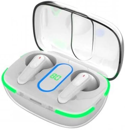 Pro 70 True Wireless Earbuds – Advanced Bluetooth 5.3 Earphones for i Phone & Android, Water-Resistant Design, Effortless Wireless Charging with LED Case, Integrated Microphone for Hands-Free Calls, Multitouch Controls for Ultimate Convenience, Perfect for Active Lifestyles and Music Enthusiasts