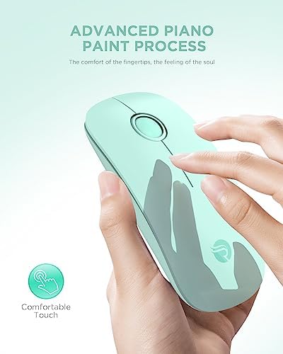 Sleek Purple Wireless Bluetooth Mouse – Effortless Dual Connectivity, 1600 DPI Precision, Whisper-Quiet Clicks, Long Battery Life for Enhanced Productivity and Versatile Device Compatibility