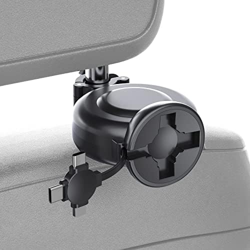 Transform Your Travel Experience with the OHLPRO 3-in-1 Retractable Backseat Charger – Fast Charging Dock for All Smartphones Including i Phone & Samsung | Ultimate Solution for Ride-Share Drivers and Passengers | Organized, Hassle-Free Charging for Uber, Lyft, and Daily Commutes | Enhance Comfort and Connectivity on the Go