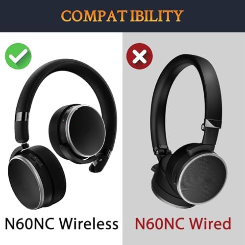 Upgrade Your AKG N60/N60 NC Wireless Experience with SOULWIT Cooling Gel Earpads – High-Density Noise Isolation Foam Cushions for Ultimate Comfort – Perfect Fit for Wireless Models – Enhance Sound Quality and Enjoy Long Listening Sessions Without Distractions – Durable CG Black Design for Lasting Performance