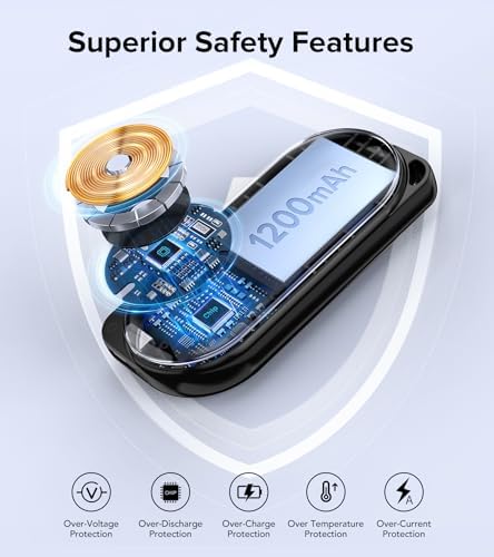 Ultra-Light Magnetic Power Bank for Apple Watch – 1200 m Ah Travel Charger with Rapid Charge for i Watch Series 9/8/Ultra/7/6/5/4/3/2/SE – Essential On-the-Go Smartwatch Accessory for Effortless Charging and Enhanced Compatibility