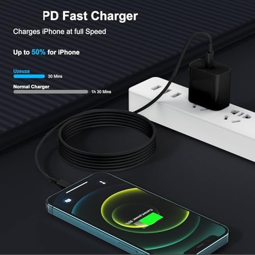Accelerate Your Apple Watch Charging with the 20 W USB-C Fast Charger – 6 ft Magnetic Cable for Ultra 2 & All Models – MFi Certified for Rapid, Reliable Power Delivery and Exceptional Durability – The Ultimate Travel Companion for Effortless Charging
