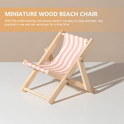 Cell Phone Holder Wood and Canvas Chair Desk Stand Display Business Card Holders Bracket Charging Dock Mini Folding Chair Phone Holder for Smartphone Mobile Phone – Enhanced Compatibility and Speed