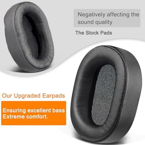 Transform Your Gaming Experience with SOULWIT Premium Replacement Earpads for Corsair HS65/HS55 – Luxurious Protein Leather & High-Density Foam for Maximum Comfort and Superior Noise Isolation – Ideal Fit for HS55 Surround V2 & Wireless Core Headsets in Sleek Grey