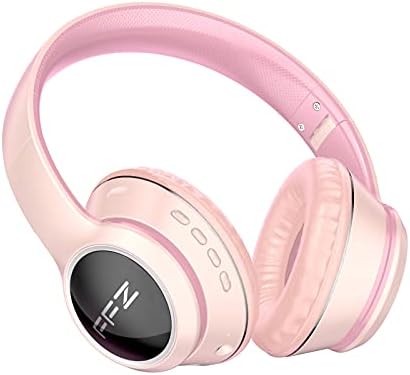 Vibrant Purple Kids Bluetooth Headphones – Safe Listening with Colorful LED Lights, Ultra-Comfort Earpads, Built-in Microphone, and Travel-Friendly Foldable Design for School & Adventure – Perfect for Online Learning and Playtime
