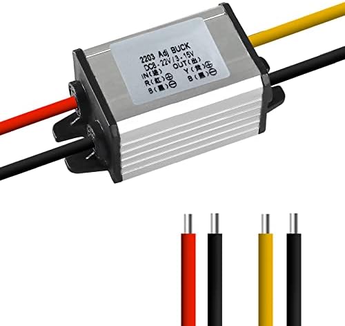 Advanced Waterproof DC Step-Down Converter Module – Seamlessly Converts 8-40 V Input to 3-24 V Output for Reliable 3 A Power Supply in Automotive Applications – Exceptional Voltage Regulation for Optimal Performance of Car and Truck Accessories
