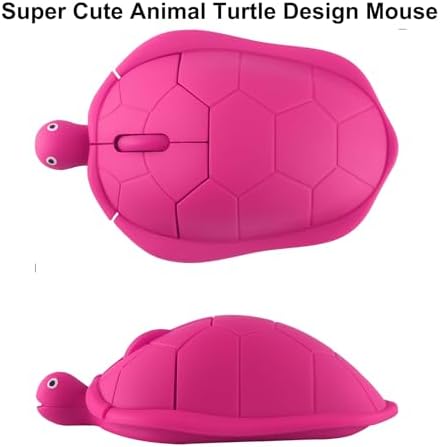Adorable Green Turtle Wireless Mouse – Ergonomic & Lightweight Travel Companion with Silent Click for PCs, Laptops & Macs – Perfect Gift for Kids, Students & Professionals – Fun Animal Design for a Charming Workspace