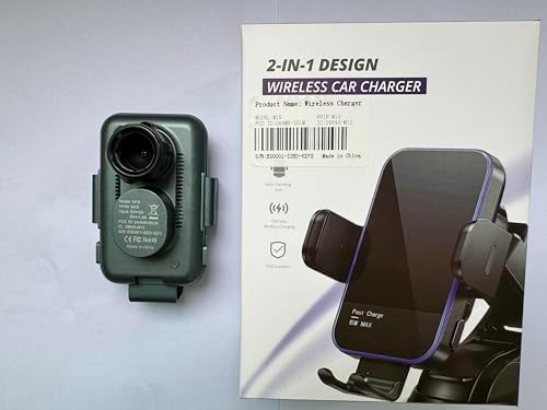 High-Speed Wireless Car Charger with Auto-Clamping Phone Mount and RGB Backlight – 15 W Qi-Compatible Charging for i Phone 15, 14, 13, 12 Mini, Pro Max, 11, XR, X, Samsung Galaxy S23 Ultra, S22, S21+ – Sleek Silver Design for Enhanced Aesthetics and Safety on the Road