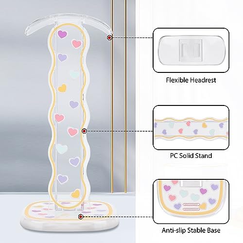 CamyCosy Headphone Holder for Desk, Gaming Headset & Earphone Stand with Tulip Flowers Pattern – Enhanced Compatibility and Speed