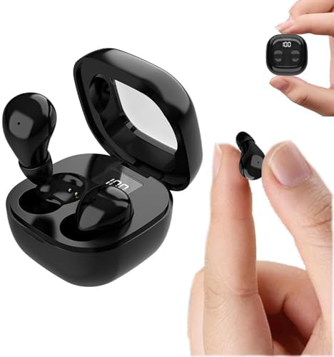 Ultra-Compact Bluetooth Invisible Earbuds for Sleep – Discreet Noise-Cancelling Mini Headphones Perfect for Side Sleepers and Work – Enhanced Comfort and Connectivity Features for an Immersive Audio Experience