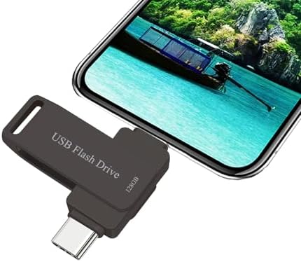 128 GB USB C Flash Drive for i Phone and Android – High-Speed Dual Drive Photo Stick for Effortless File Transfers and Reliable External Storage Solutions – Perfect for Photographers and Professionals