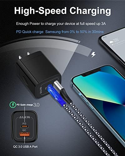 20 W Dual-Port USB-C Wall Charger – Fast Charging Power Adapter for i Phone, Samsung Galaxy, Google Pixel, and More – Compact & Reliable Power Delivery for Simultaneous Device Charging – Essential Tech Accessory for Home & Travel