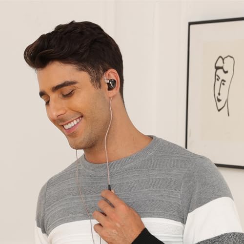 KZ EDX Pro Wired Earphones – Cutting-Edge In-Ear Monitors with Dual Dynamic Drivers for Exceptional Hi-Fi Sound, Advanced Noise Cancellation, and Integrated Microphone – Stylish Cyan Finish for Ultimate Comfort and Device Versatility