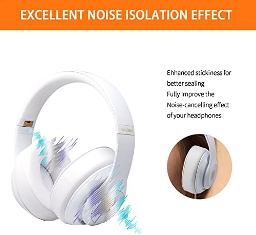 GVOEARS Premium Replacement Ear Pads for Beats Studio 2 & 3 – Ultra-Comfort Memory Foam Cushions with Strong 3 M Adhesive for Reliable Fit – Titanium Grey – Revitalize Your Audio Experience with Enhanced Noise Isolation and Seamless Compatibility