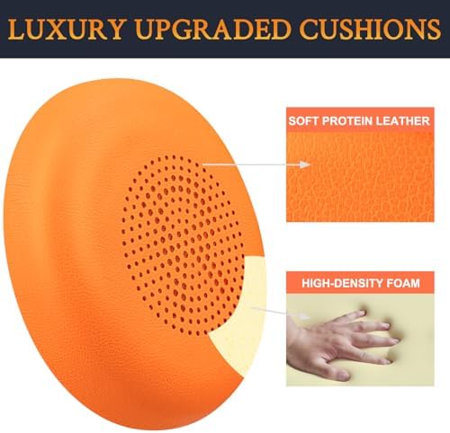 Premium SOULWIT Replacement Earpads for Jabra Evolve2 65 & 40 – Ultra-Comfort Protein Leather Cushions for Enhanced Sound Isolation and Longevity – Effortless Installation in Sleek Black Finish – Perfect On-Ear Headset Upgrade for Extended Listening and Productivity