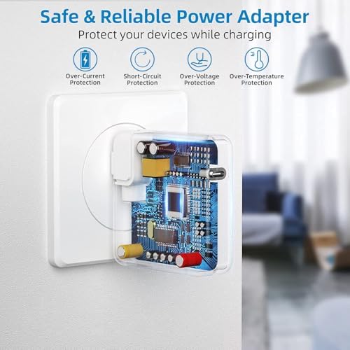 Ultra-Fast 118 W USB-C Charger for Mac Book Pro & Air – High-Efficiency Power Adapter with 6.6 ft Cable, Compatible with M1, M2, M3, M4, i Pad Pro, Samsung Galaxy & All USB-C Devices – Compact, Safe & Reliable Charging Solution for Laptops & Smartphones