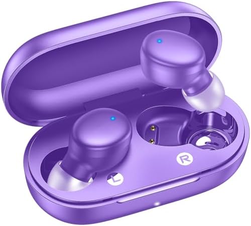 Kurdene Bluetooth 5.3 Wireless Earbuds – Featherweight Sports Earphones Delivering Rich Deep Bass and Crystal-Clear Call Clarity – Chic Light Blue In-Ear Headphones for Ultimate Comfort During Workouts and Daily Activities