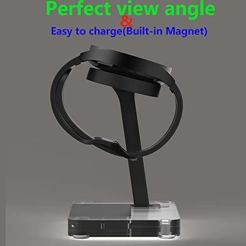 Galaxy Watch Fast Charger Dock – Universal Magnetic Charging Station for Galaxy Watch 8/7/6/5/5 Pro/4/3 and Active/Active2 – Sleek, Portable Design for Quick Power Boosts with Enhanced Compatibility and Durability
