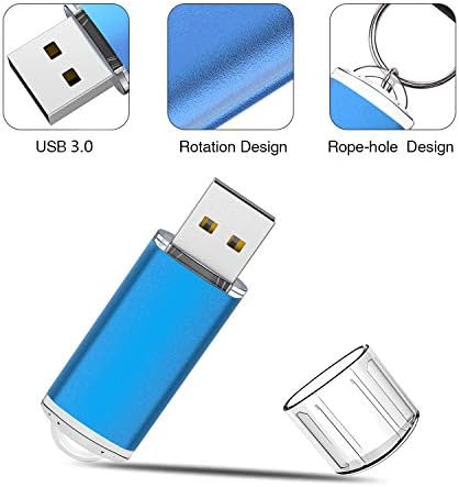 K&ZZ 5 Pack Multicolored 64 GB USB Flash Drives – High-Speed USB 2.0 Thumb Drives for Seamless Data Storage and Transfer – Ideal Portable Jump Drives for PC and Laptop Users – Vibrant and Durable Memory Stick Set for Effortless File Management