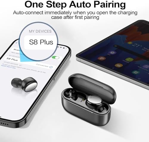 Experience Unmatched Audio with Kurdene Wireless Earbuds: Bluetooth 5.3 In-Ear Headphones in Elegant Pink – Perfectly Crafted for Active Lifestyles with Rich Deep Bass and Crystal-Clear Call Clarity. Lightweight and Sweat-Resistant, These Earbuds Provide Ultimate Comfort for Your Workouts and Daily Commutes. Elevate Your Listening Journey with Advanced Noise-Cancelling Technology and Built-In Mics for Effortless Conversations on the Move. Enjoy Seamless Connectivity and Stylish Design, Making Them the Ideal Companion for Music Lovers, Podcasters, and Anyone Seeking Exceptional Sound Quality. Durable and Easy to Clean, the Kurdene Earbuds Blend Comfort, Functionality, and Chic Aesthetics for Everyday Use.