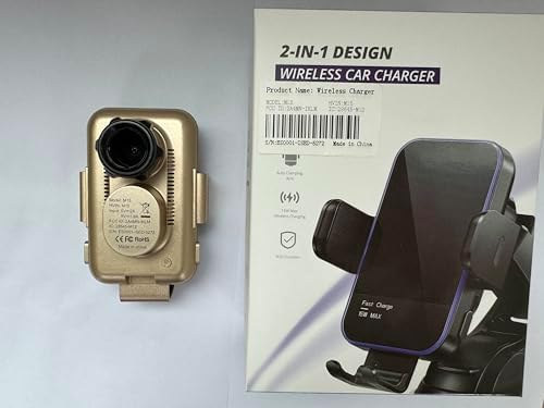 High-Speed Wireless Car Charger with Auto-Clamping Phone Mount and RGB Backlight – 15 W Qi-Compatible Charging for i Phone 15, 14, 13, 12 Mini, Pro Max, 11, XR, X, Samsung Galaxy S23 Ultra, S22, S21+ – Sleek Silver Design for Enhanced Aesthetics and Safety on the Road