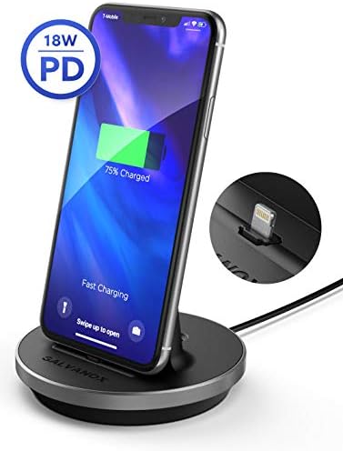 Enhanced Fast Charging Power Stand for i Phone & i Pad – MFi Certified Lightning Dock with USB-C Adapter for All i Phone 12, 13, and 14 Models – Ultimate Compatibility & Speed Boost for Your Devices