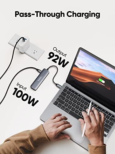Unlock Ultimate Connectivity with the 7-in-1 USB C Hub 4 K 60 Hz | Cable Creation Multiport Adapter for Seamless 1 Gbps Ethernet, Stunning HDMI Display, Dual USB 3.0 Ports, 100 W PD Charging & SD/TF Card Support – Perfect for Mac Book Pro, i Pad Pro & Steam Deck Users!
