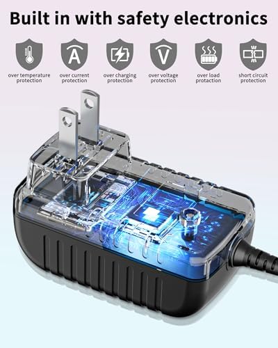 5 V AC Power Adapter for Crosley Voyager Turntables – Reliable Charger for CR8017 B-AM, B-SA, A-BK Models – Essential Lightweight Power Supply for Seamless Vinyl Playback – Durable Accessory for Audiophiles – Enhance Your Music Experience with Unmatched Sound Quality