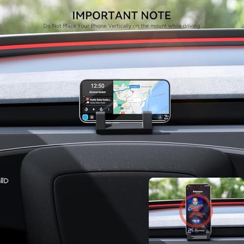 YONZEE Premium Silicone Phone Mount for Tesla Model 3 – Multifunctional Accessory as Vent Hook & Glasses Holder – Enhanced Durability and Universal Compatibility for Seamless Driving Experience