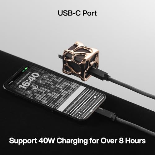 Ultra-Fast 40 W Ga N USB C Charger Block – Emptiness Portable Charging Solution for i Phone 15, i Pad, Galaxy & Android Devices – Lightweight Design with Advanced Safety Features for Rapid, Efficient Power On-the-Go